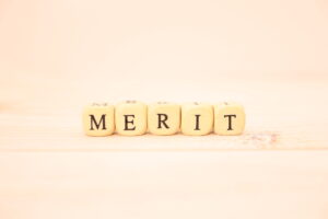 MERIT（メリット）の文字